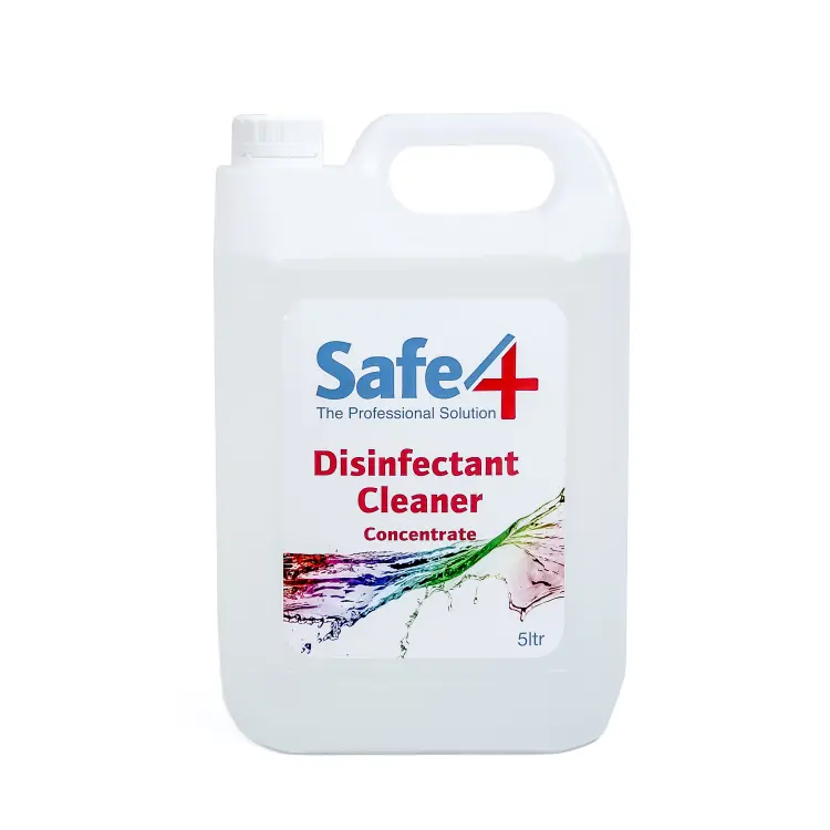 Safe4 Concentrated Disinfectant Cleaner, Odourless, Enhanced Formula, 5 Lمطهر ومنظف