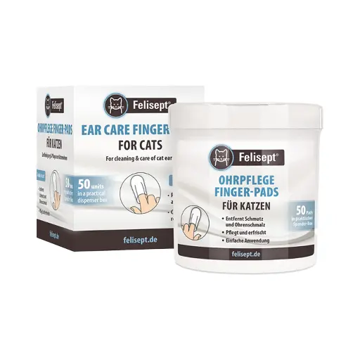 [ADS-0013] felisept EAR CARE FINGER 50 PADS FOR CATS