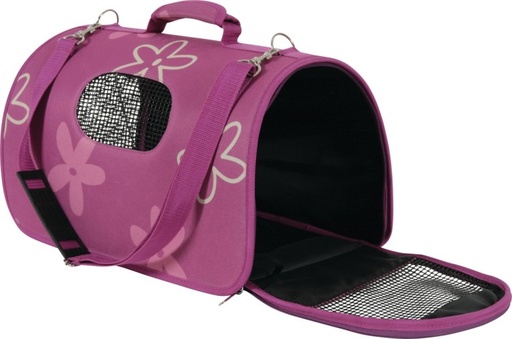 [SVT-0311] PET CARRIER FLOWER PLUM SMALL