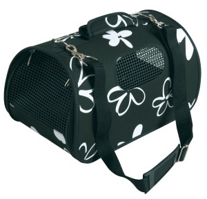 [SVT-0314] PET CARRIER FLOWER BLACK SMALL