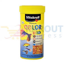 [EWI-0034] FISH VITA PREMIUM COLOR FLAKES MIX 250MLاكل سمك