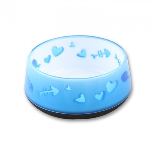 [SVT-0364] Cat Love Bowl - Blueوعاء حب للقطط أزرق