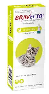[ADS-0064] BRAVECTO SPOT ON CAT 112.5MG 1.2-2.8KGبرافيكتو