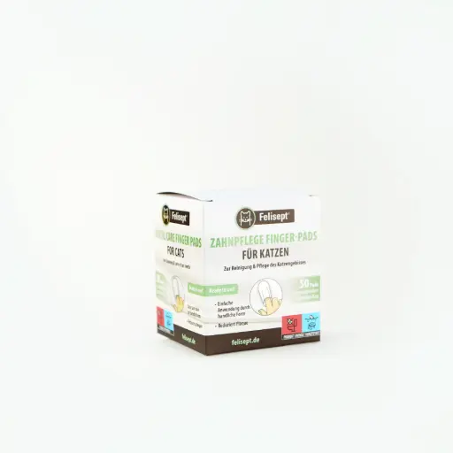 [250822] FELISEPT DENTAL CARE FINGER PADS FOR CATS 50PADSفيليسيبت عناية الأسنان