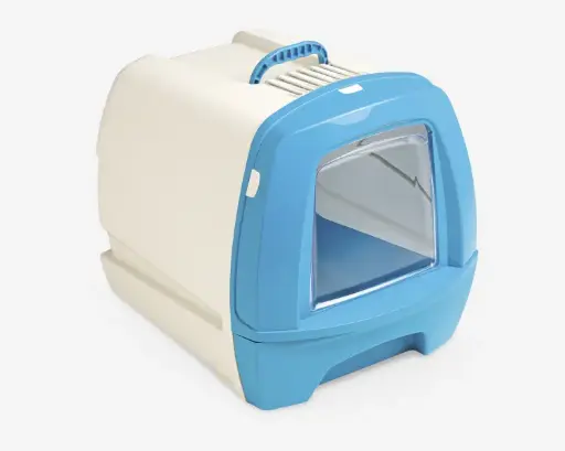 [SVT-0453] 80's Cat Litter Box with Drawer Blue 50 x 40 x 42 cm  صينية  