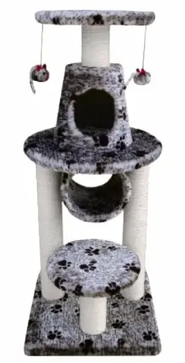 [SVT-0491] BONALTI Cat Play Tower Grey with Paw Print بونالتي