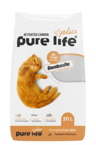 [PUR-0007] PURELIFE PLUS CAT LITTER ACTIVE CARBON 20Lكربون نشط