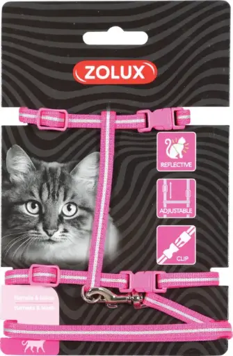 [SVT-0588] Cat Harness & Leash Kit Pink تسخير      