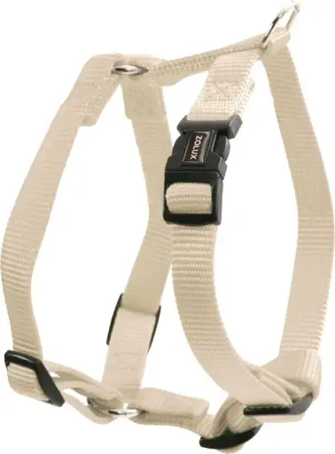 [SVT-0615] Nylon Adjustable Harness Beige, 10 mm      ياقة         