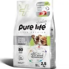 [PUR-2085] PURELIFE S.BREEDS PUPPY DOG L&R 30/18 2.5KGطعام كلاب لحم الضأن مع رز