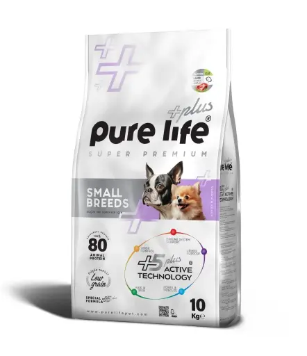 [PUR-2061] PURELIFE S.BREEDS PUPPY DOG L&R 30/18 10KGطعام كلاب لحم الضأن مع رز
