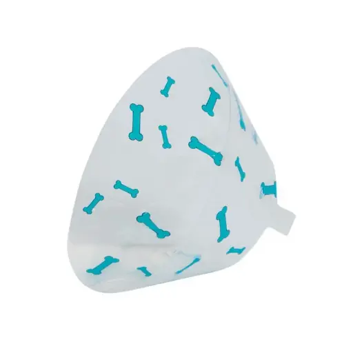 [SVT-0638] BUSTER DESIGN COLLARS, BONES TURQUOISE,7.5, 1PC