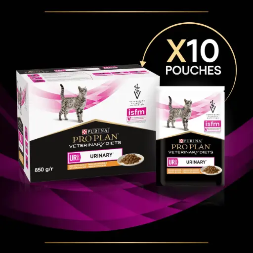 [LOC-02146] Pro Plan VD Feline UR (Urinary) CiG Chicken 85gطعام قطط دجاج